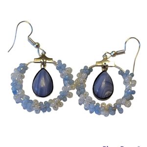 Aquamarine and blue lace agate